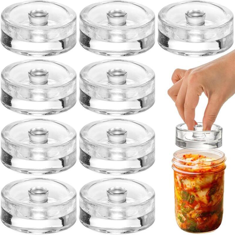 Fermentation Crock - ฝาปิดโหลแก้วปากกว้างสำหรับหมักอาหาร ขนาดเล็ก ใช้ในครัวเรือน อุปกรณ์ทำอาหาร สำหรับทำอาหารดองเองที่บ้าน