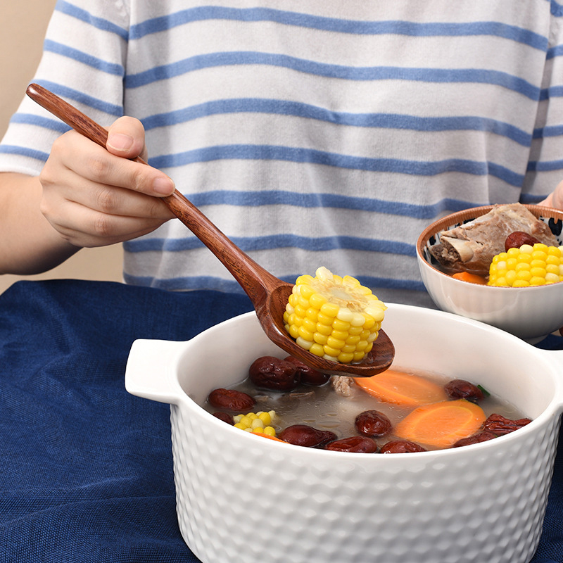 ช้อนไม้ด้ามยาวสำหรับราเมน อุปก - Home Cooking Help บทวิจารณ์และราคา