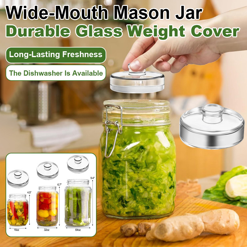 ขวดโหลปากกว้างพร้อมฝาแก้ว - ชุ - Fermentation Crock บทวิจารณ์และราคา