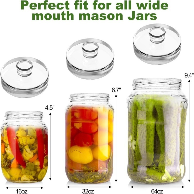ขวดโหลปากกว้างพร้อมฝาแก้ว - ชุ - Fermentation Crock บทวิจารณ์และราคา