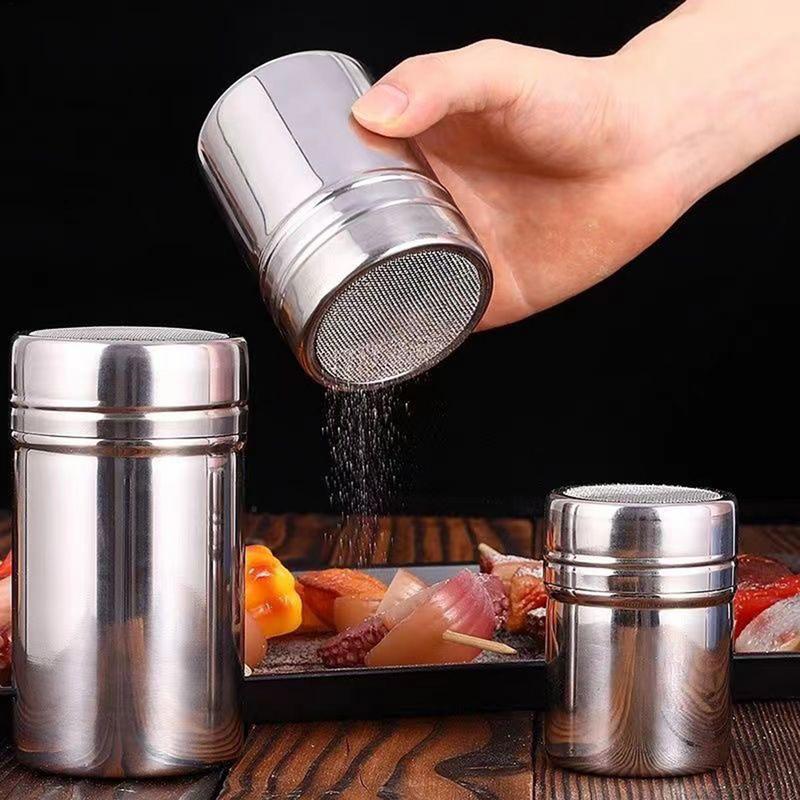 สแตนเลสสตีลผงสปริงเกลอร์ขวดแป้ - Home Cooking Help บทวิจารณ์และราคา
